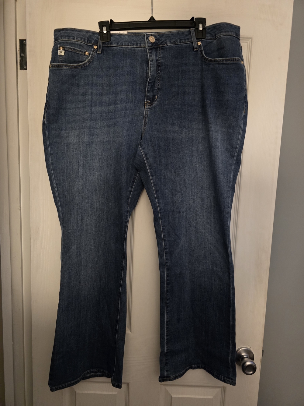 Seven7 Women's Dark Blue Bootcut Jeans